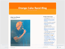 Tablet Screenshot of orangecakeband.wordpress.com