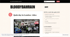 Desktop Screenshot of bloodybahrain.wordpress.com