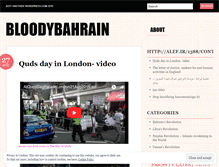 Tablet Screenshot of bloodybahrain.wordpress.com