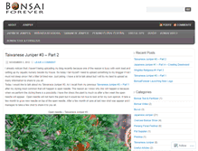 Tablet Screenshot of bonsaiforever.wordpress.com
