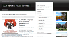 Desktop Screenshot of lamainerealestate.wordpress.com