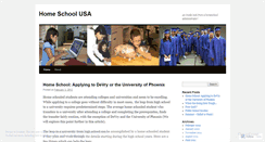 Desktop Screenshot of homeschoolingusa.wordpress.com