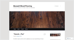 Desktop Screenshot of boswellwoodflooring.wordpress.com