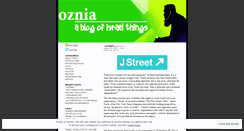 Desktop Screenshot of oznia.wordpress.com
