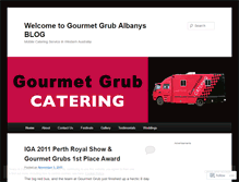 Tablet Screenshot of gourmetgrubcatering.wordpress.com