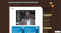 Desktop Screenshot of cornerstonebuildersofsouthwestflorida.wordpress.com