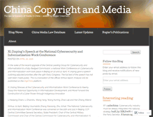 Tablet Screenshot of chinacopyrightandmedia.wordpress.com