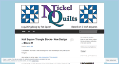 Desktop Screenshot of nickelquilts.wordpress.com