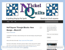 Tablet Screenshot of nickelquilts.wordpress.com