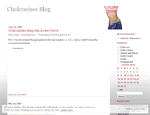 Tablet Screenshot of chakracises.wordpress.com