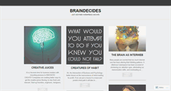 Desktop Screenshot of braindecides.wordpress.com