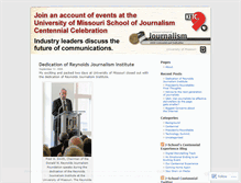 Tablet Screenshot of ketcmissourischoolofjournalismcentennial.wordpress.com