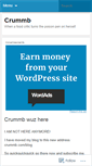Mobile Screenshot of crummb.wordpress.com