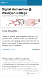 Mobile Screenshot of digitalwesleyan.wordpress.com