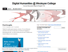 Tablet Screenshot of digitalwesleyan.wordpress.com