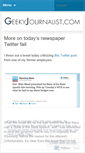 Mobile Screenshot of geekyjournalist.wordpress.com