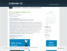 Tablet Screenshot of erdkindersc.wordpress.com