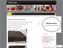 Tablet Screenshot of delshicakes.wordpress.com