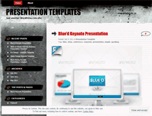 Tablet Screenshot of presentationtemplate.wordpress.com