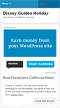 Mobile Screenshot of disneyguides.wordpress.com