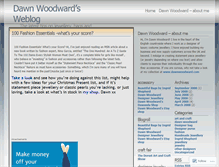 Tablet Screenshot of dawnwoodward.wordpress.com