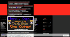 Desktop Screenshot of hereticreport.wordpress.com