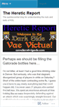 Mobile Screenshot of hereticreport.wordpress.com