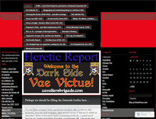 Tablet Screenshot of hereticreport.wordpress.com