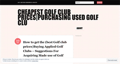 Desktop Screenshot of onlinegolfstores14.wordpress.com