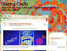 Tablet Screenshot of crazyforcrafts.wordpress.com