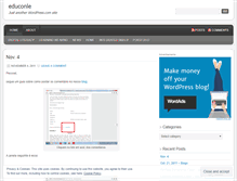Tablet Screenshot of educonle.wordpress.com