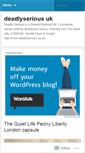 Mobile Screenshot of deadlyserious.wordpress.com