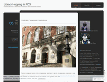 Tablet Screenshot of libraryhopping.wordpress.com
