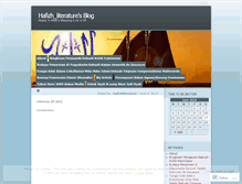 Tablet Screenshot of hafizhliterature.wordpress.com