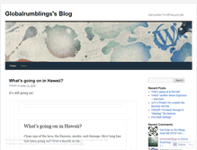 Tablet Screenshot of globalrumblings.wordpress.com