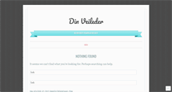 Desktop Screenshot of dinveileder.wordpress.com