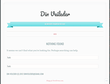 Tablet Screenshot of dinveileder.wordpress.com
