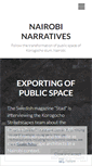 Mobile Screenshot of nairobinarratives.wordpress.com