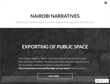 Tablet Screenshot of nairobinarratives.wordpress.com