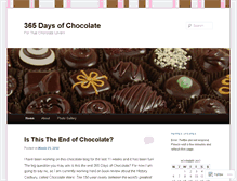 Tablet Screenshot of 365daysofchocolateam.wordpress.com