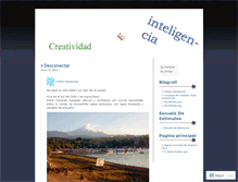 Tablet Screenshot of creatividadeinteligencia.wordpress.com