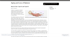 Desktop Screenshot of lossofbalancewithaging.wordpress.com