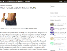 Tablet Screenshot of howtoloseweightfastathome2014.wordpress.com