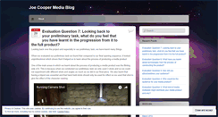 Desktop Screenshot of joecoopermediablog.wordpress.com