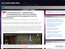 Tablet Screenshot of joecoopermediablog.wordpress.com