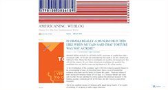 Desktop Screenshot of americaninc.wordpress.com