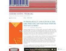 Tablet Screenshot of americaninc.wordpress.com