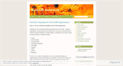 Desktop Screenshot of nonprofitassistance.wordpress.com