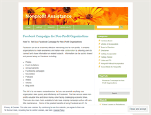 Tablet Screenshot of nonprofitassistance.wordpress.com