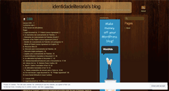 Desktop Screenshot of identidadeliteraria.wordpress.com